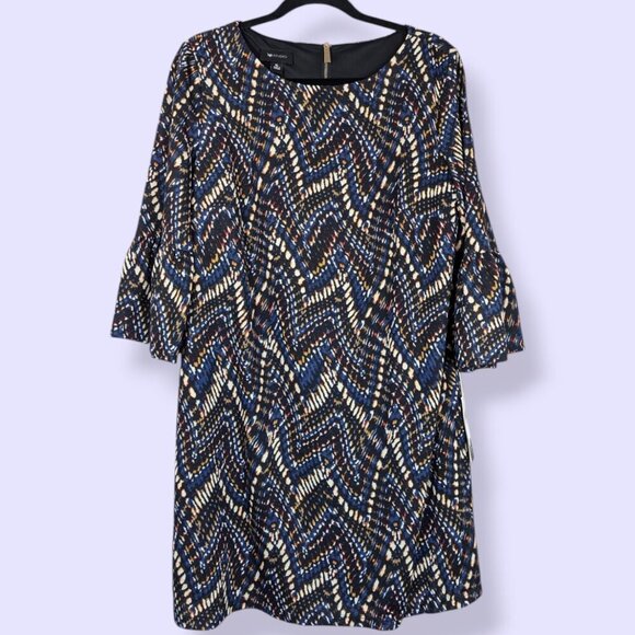 NWT AB Studio Abstract 3/4 Sleeve Dress - Picture 4 of 6